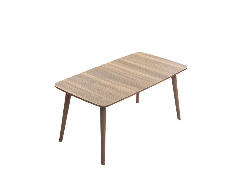 Table basse en bois "Luci" 100 x 53 x 45 cm - Noyer