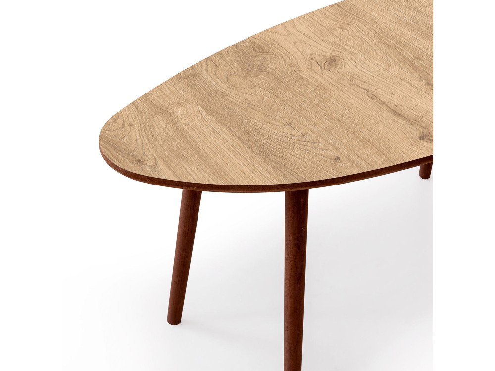 Table basse en bois "Nora" 100 x 50 x 45 cm - Chêne