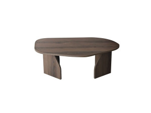 Table basse en bois "Rock" 100 x 60 x 35 cm - Noyer