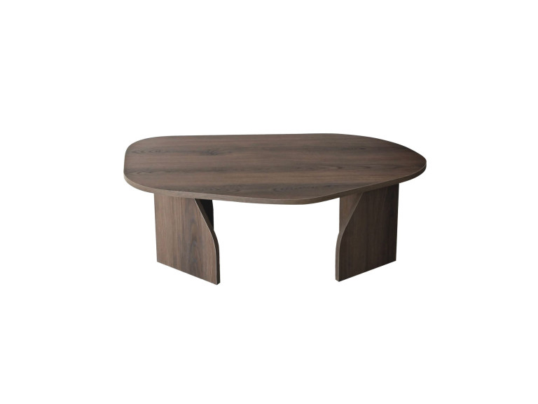 Table basse en bois "Rock" 100 x 60 x 35 cm - Noyer