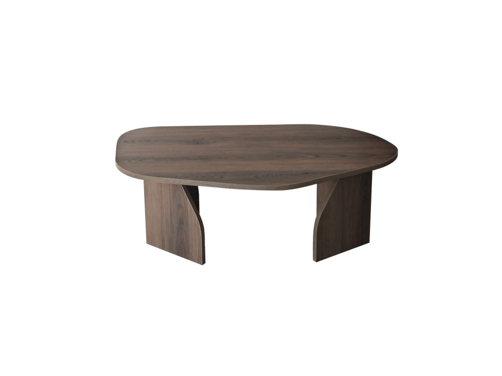 Table basse en bois "Rock" 100 x 60 x 35 cm - Noyer
