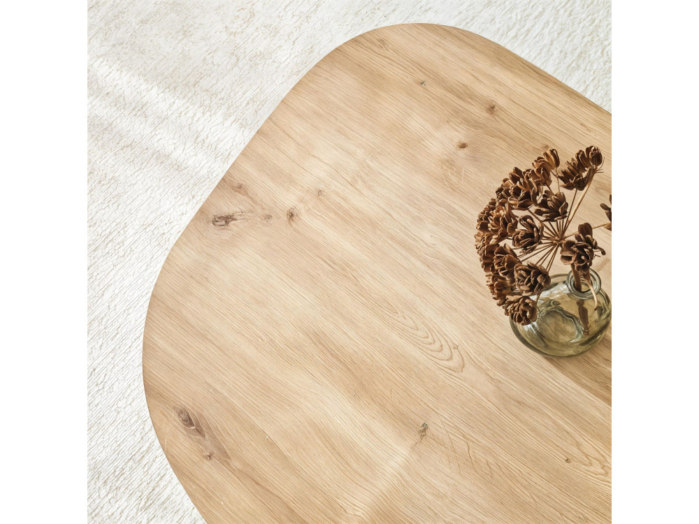 Table basse en bois "Rock" 100 x 60 x 35 cm - Chêne saphir