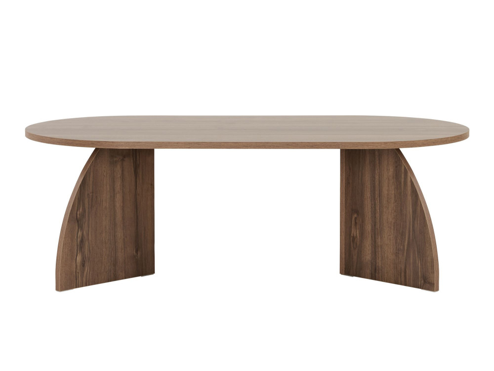 Table basse en bois "Melina" 120 x 60 x 40 cm - Noyer