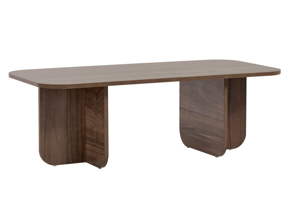 Table basse en bois "Akira" 120 x 60 x 41 cm - Noyer