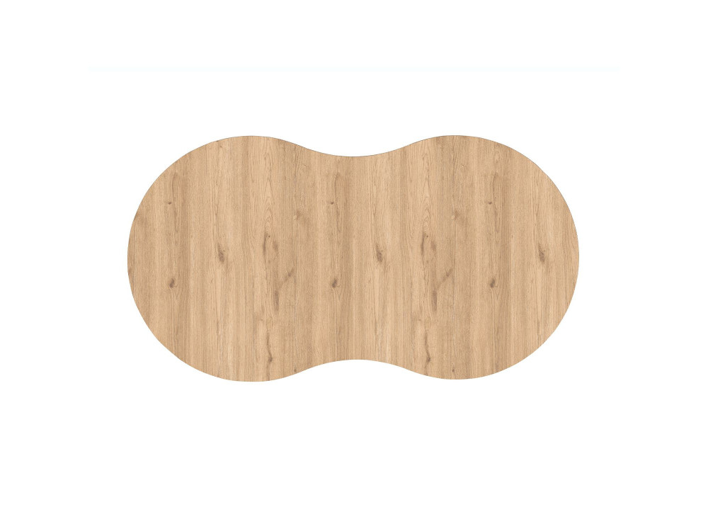 Table basse en bois "Moon" 99 x 54 x 45 cm - Chêne