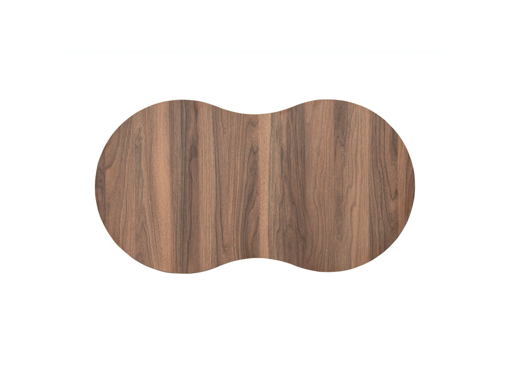 Table basse en bois "Moon" 99 x 54 x 45 cm - Noyer