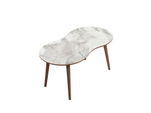 Table basse en bois "Moon" 99 x 54 x 45 cm - Blanc