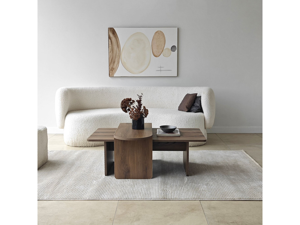 Ensemble de table basse en bois "Paris" 105 x 60 x 35 cm - Bronze