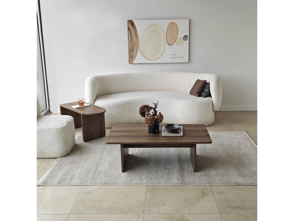 Ensemble de table basse en bois "Paris" 105 x 60 x 35 cm - Bronze