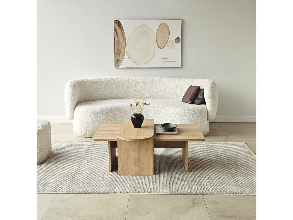 Ensemble de table basse en bois "Paris" 105 x 60 x 35 cm - Bronze