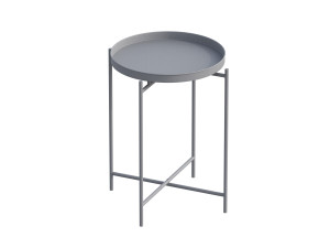 Table basse en métal "Sheby" 46 x 46 x 56 cm - Gris