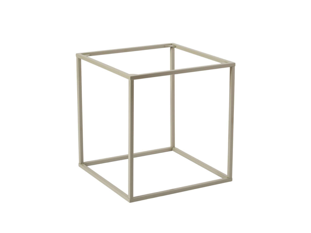 Table basse en métal "Koala" 45 x 45 x 52 cm - Taupe