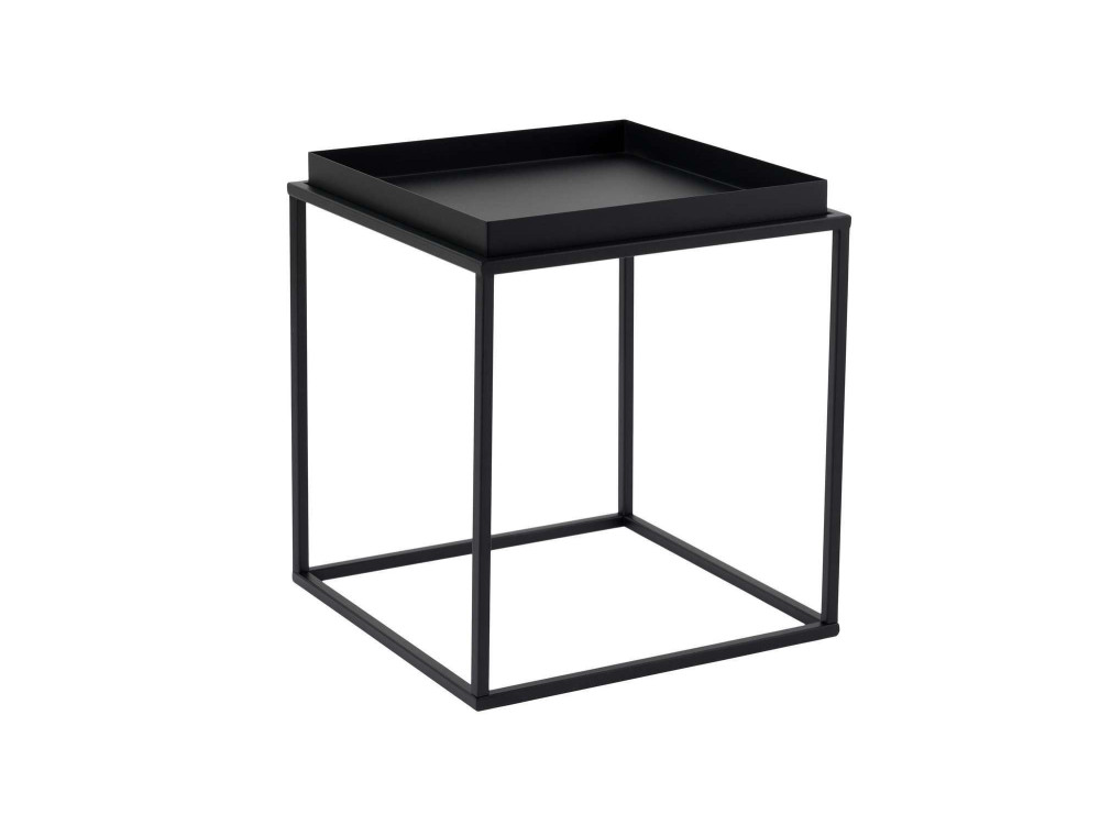 Table basse en métal "Koala" 45 x 45 x 52 cm - Noir
