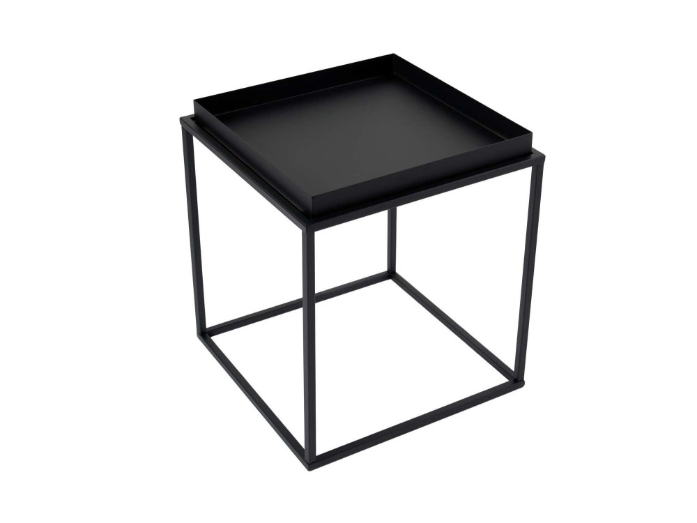 Table basse en métal "Koala" 45 x 45 x 52 cm - Noir