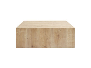 Table Basse en MDF "Prizma" - 90 x 90 x 35 cm - Chêne Saphir