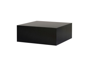 Table Basse en MDF "Prizma" - 90 x 90 x 35 cm - Bois Noir