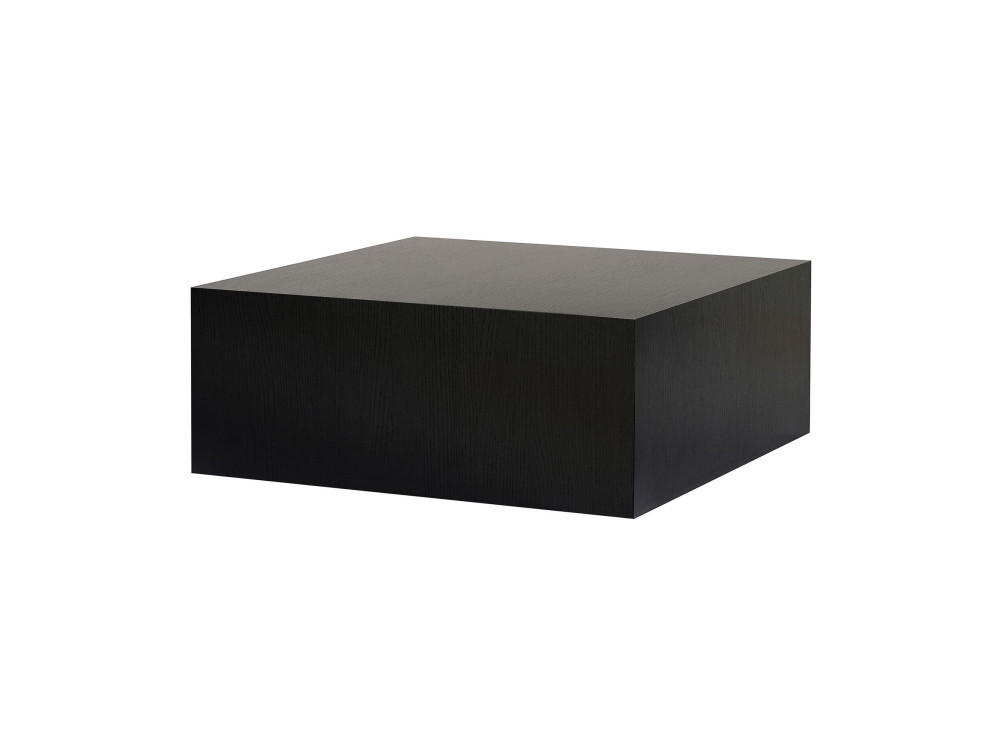 Table Basse en MDF "Prizma" - 90 x 90 x 35 cm - Bois Noir