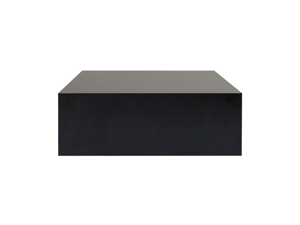 Table Basse en MDF "Prizma" - 90 x 90 x 35 cm - Bois Noir