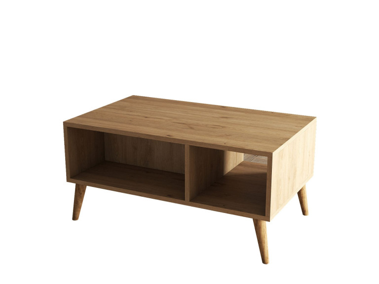 Table basse en bois "Exxen" - 90 x 41 x 54 cm - Marron