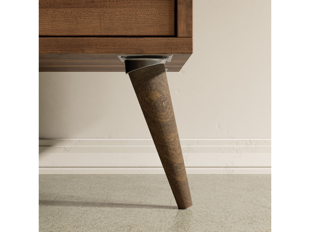 Table basse en bois "Exxen" - 90 x 41 x 54 cm - Gris anthracite