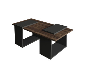 Table basse en bois "Matris" - 90 x 46 x 37 cm - Marron