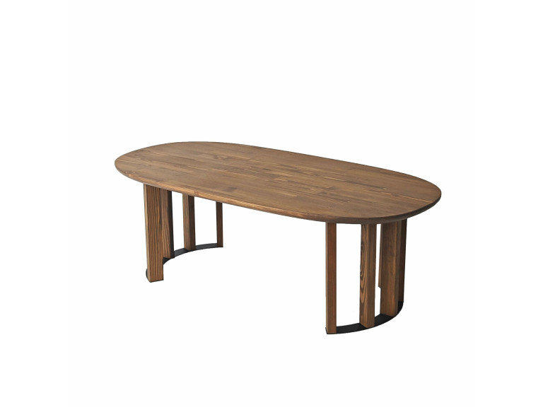 Table basse en bois "Elysia" - 120 x 60 x 40 cm - Marron