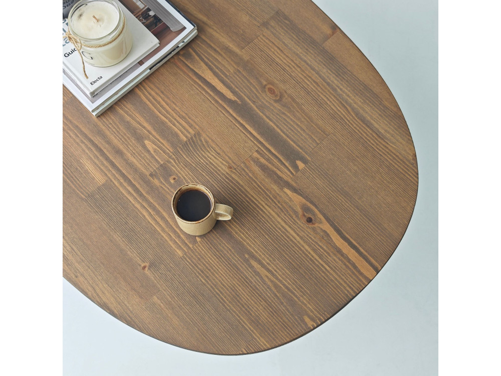 Table basse en bois "Elysia" - 120 x 60 x 40 cm - Marron
