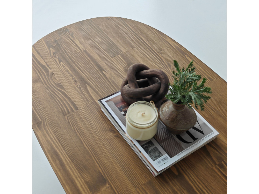 Table basse en bois "Hudson" - 120 x 60 x 40 cm - Marron