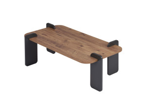 Table basse en bois "Renard" - 120 x 60 x 35 cm - Marron clair