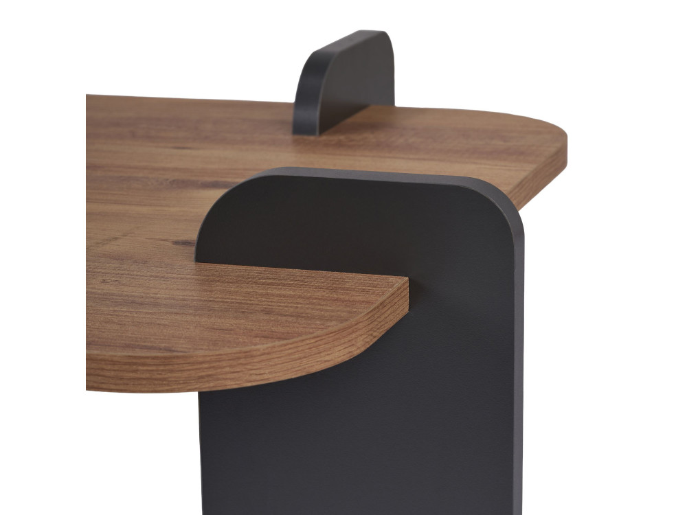 Table basse en bois "Renard" - 120 x 60 x 35 cm - Marron clair
