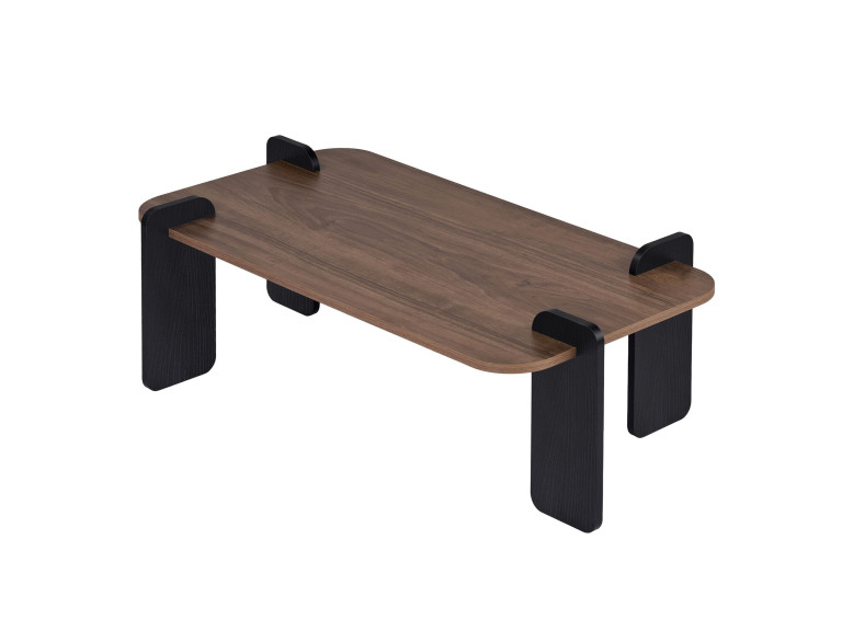 Table basse en bois "Renard" - 120 x 60 x 35 cm - Marron