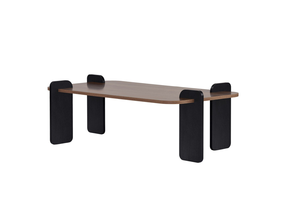 Table basse en bois "Renard" - 120 x 60 x 35 cm - Marron