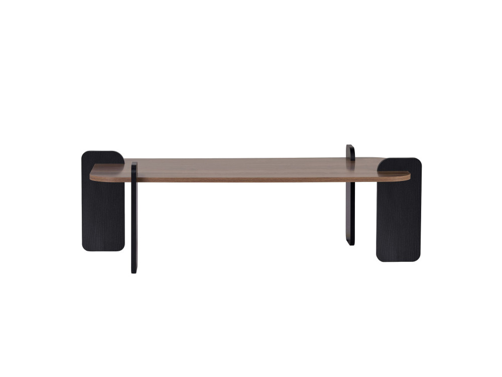 Table basse en bois "Renard" - 120 x 60 x 35 cm - Marron