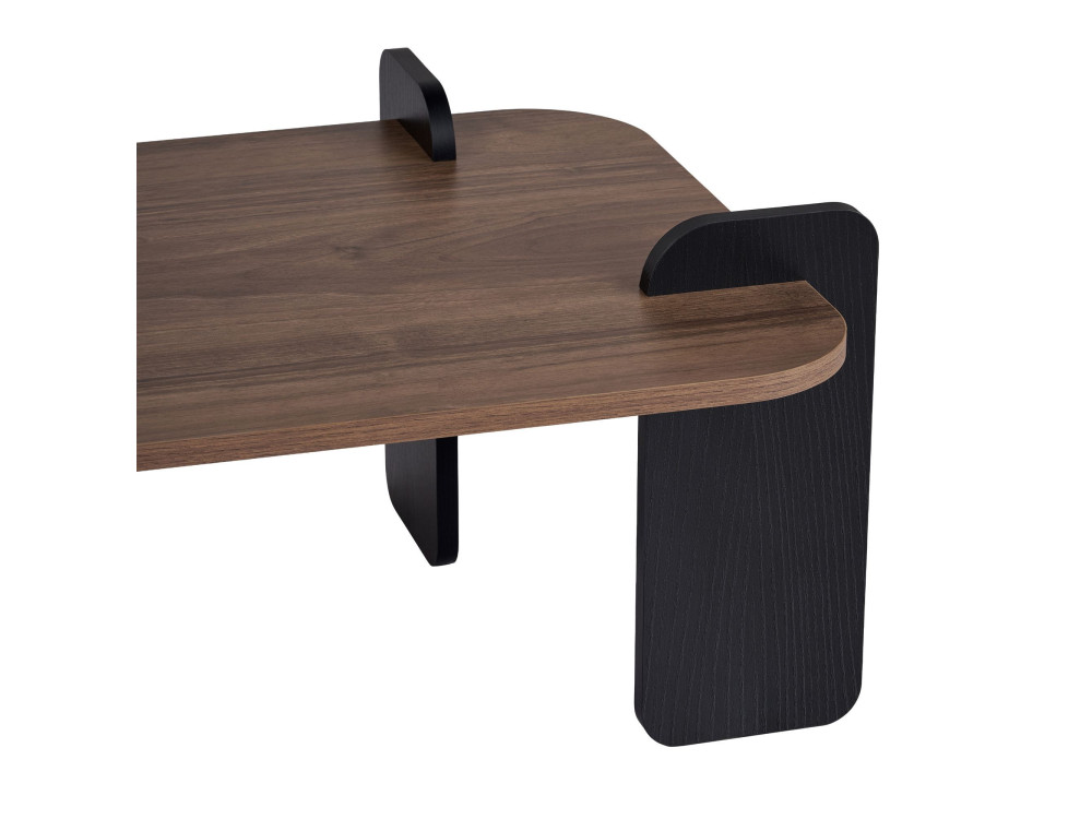 Table basse en bois "Renard" - 120 x 60 x 35 cm - Marron