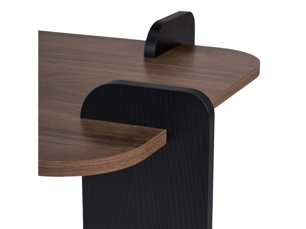 Table basse en bois "Renard" - 120 x 60 x 35 cm - Marron