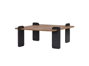 Table basse en bois "Marais" - 90 x 90 x 35 cm - Marron clair