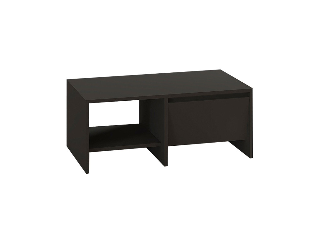Table basse en bois "Laris" - 90 x 45 x 35 cm - Gris anthracite