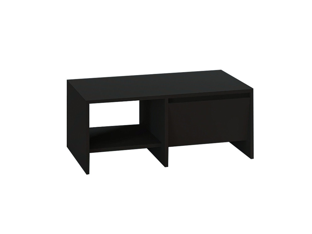 Table basse en bois "Laris" - 90 x 45 x 35 cm - Noir