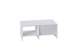 Table basse en bois "Laris" - 90 x 45 x 35 cm - Blanc