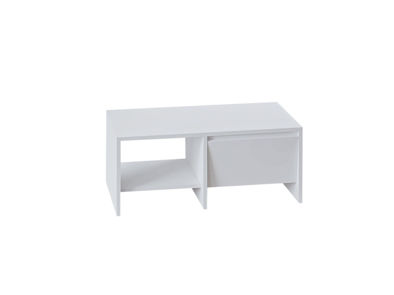 Table basse en bois "Laris" - 90 x 45 x 35 cm - Blanc