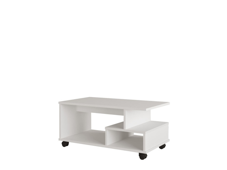 Table basse en bois "MIN9" - 90 x 51 x 42 cm - Blanc