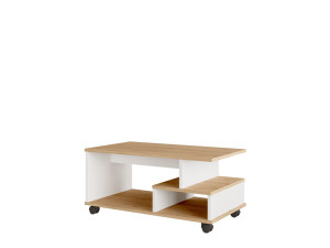Table basse en bois "MIN9" - 90 x 51 x 42 cm - Blanc