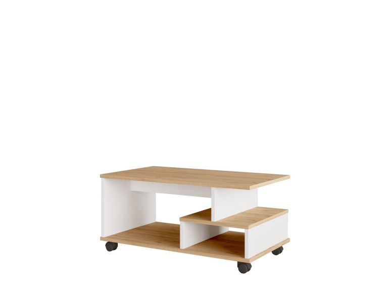 Table basse en bois "MIN9" - 90 x 51 x 42 cm - Blanc