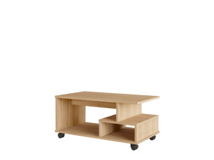 Table basse en bois "MIN9" - 90 x 51 x 42 cm - Beige