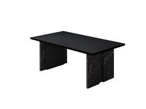 Table basse en bois "Ravello" - 90 x 50 x 40 cm - Noir