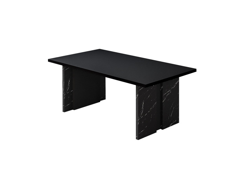 Table basse en bois "Ravello" - 90 x 50 x 40 cm - Noir