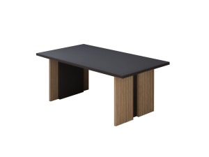 Table basse en bois "Ravello" - 90 x 50 x 40 cm - Gris anthracite