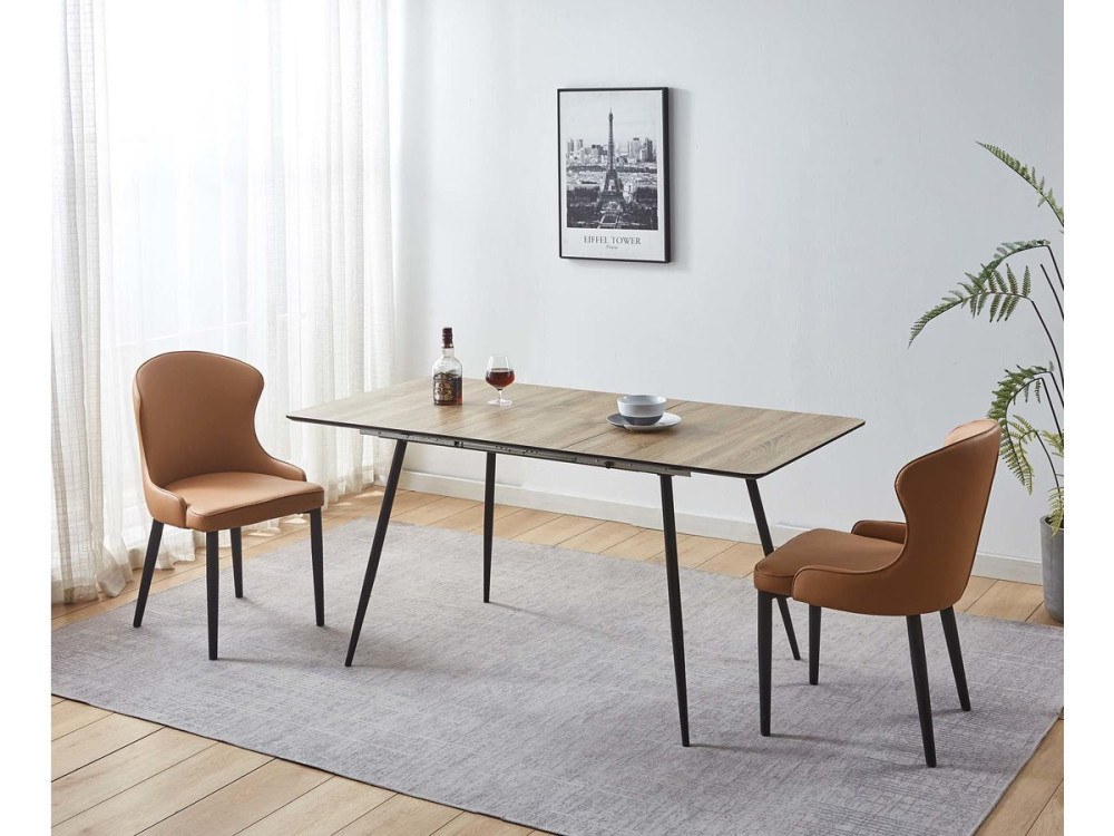 Lot de 2 Chaises "Tina" - Marron