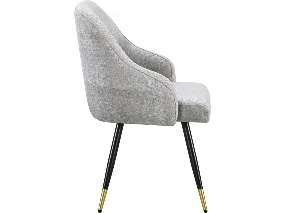 Lot de 2 chaises en tissu "Harmony" - 54 x 57 x 90 cm - Beige