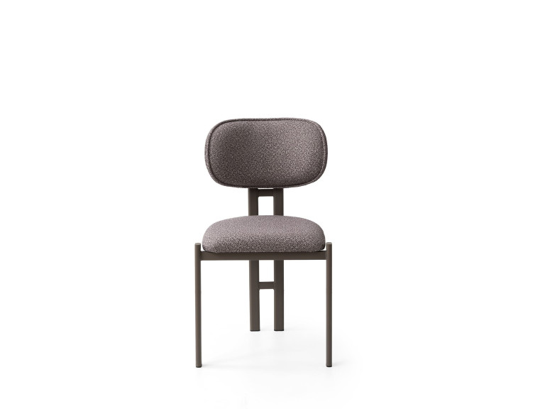 Ensemble de chaises (2 pièces) en métal "Muriz" - Cendré